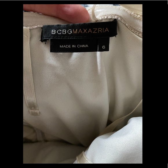 BCBG MAXAZRIA Strapless Black & White dress - Picture 5 of 6